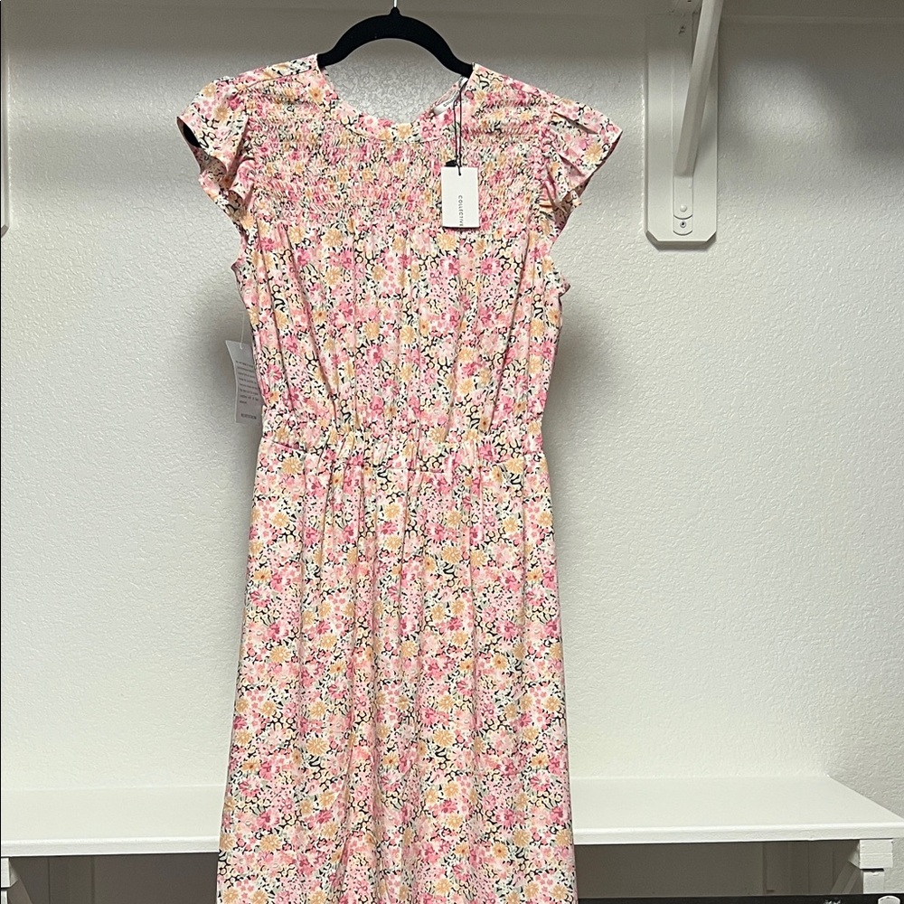 Collective Concepts Pink Floral Dress